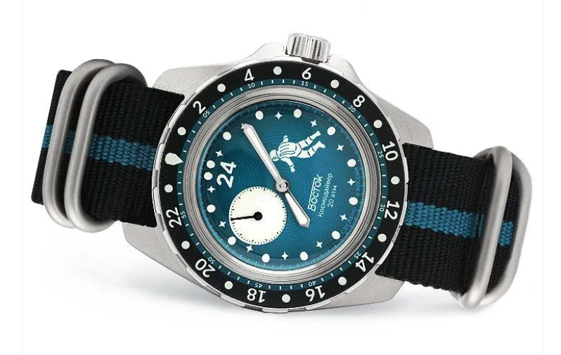 Vostok Amphibia-Luna Dude 2431.12/14038B Exclusive Watch With Nylon Strap