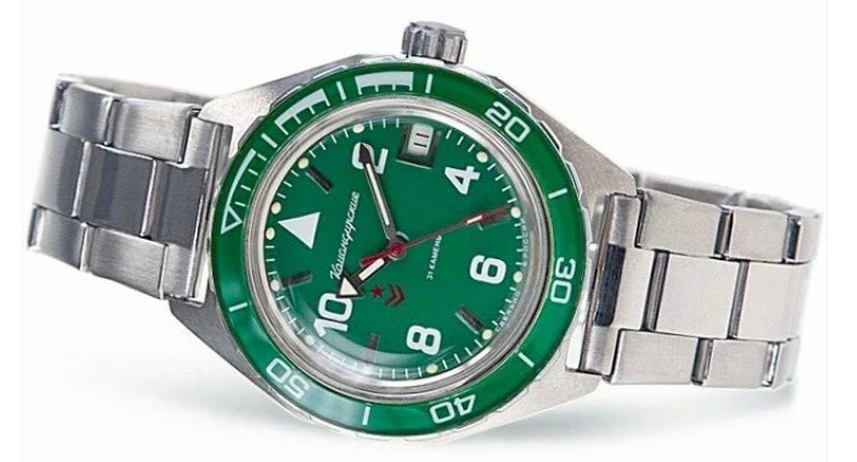 Vostok Komandirskie 650858 Mechanical-Automatic Military Watch