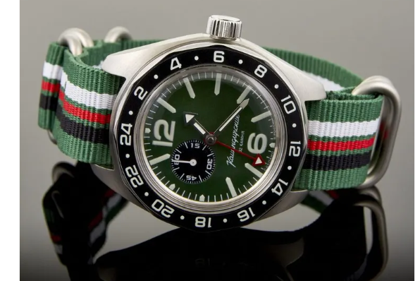 Vostok Komandirskie 2426.12/03097A 24-Hours Russian Military Automatic Watch - Image 3