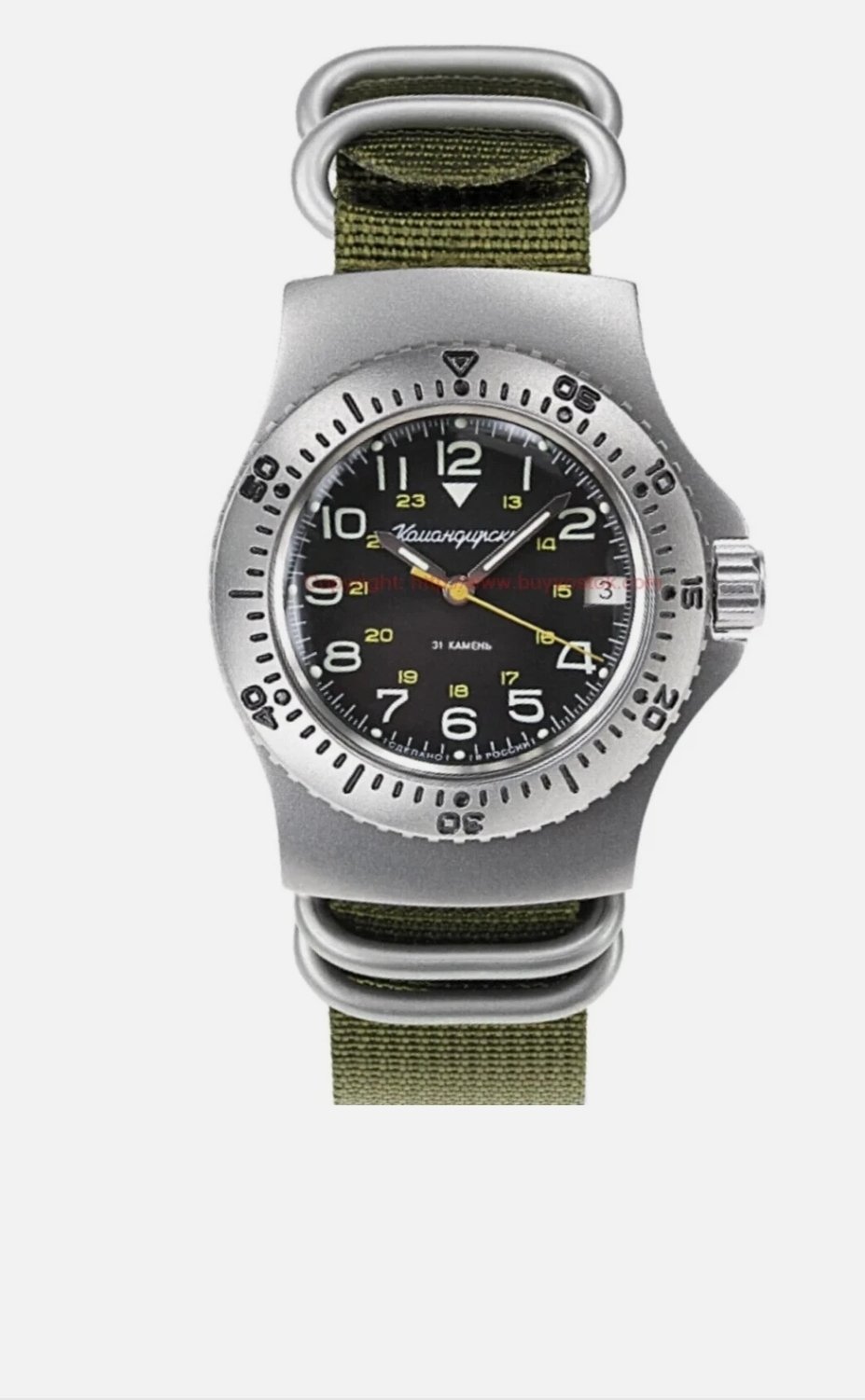 Vostok Komandirskie 280683 Mechanical-Automatic Military Watch - Image 2