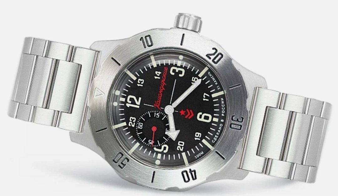 Vostok Komandirskie 2415.12-350504 Mechanical-Automatic Military Watch - Image 3