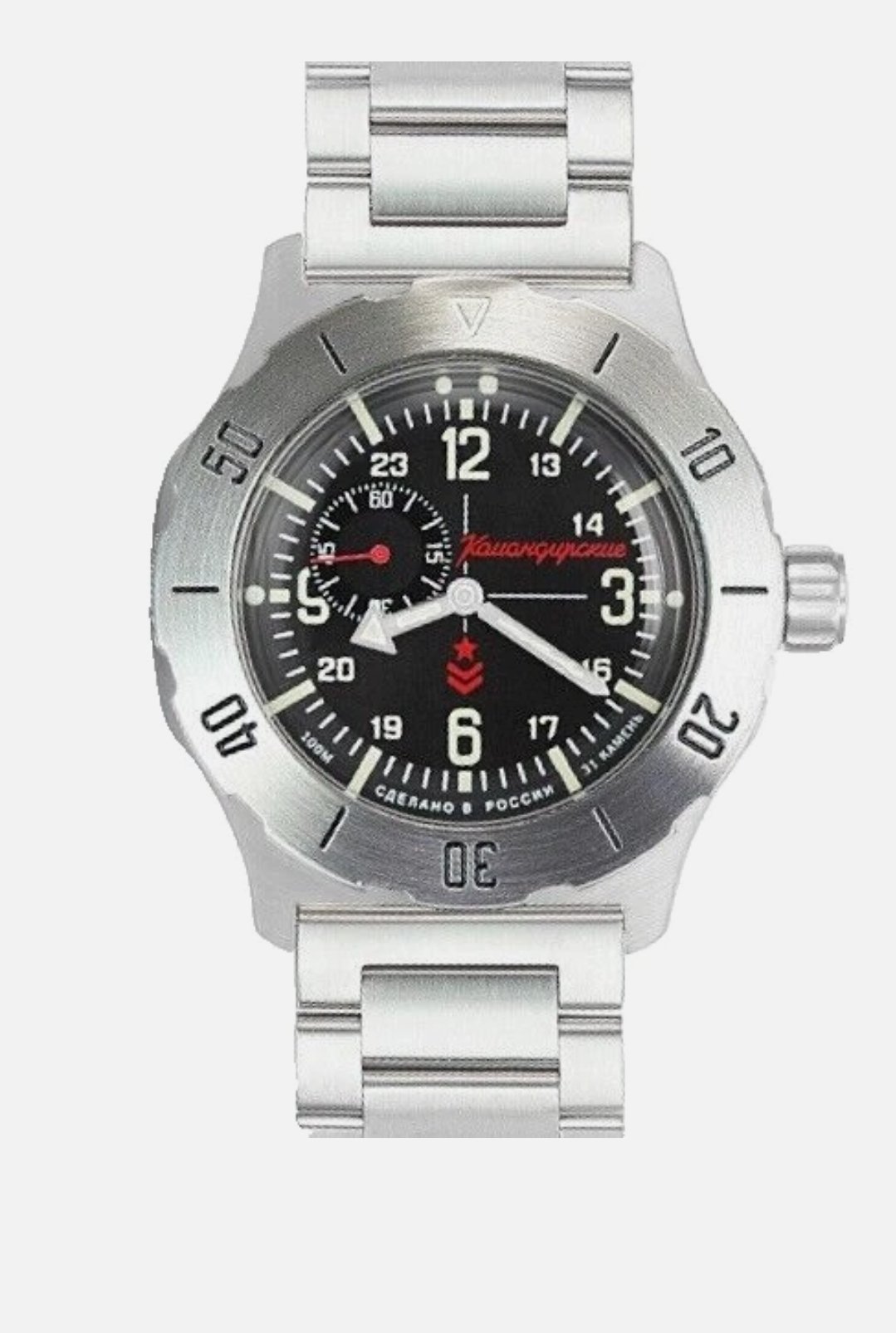 Vostok Komandirskie 2415.12-350504 Mechanical-Automatic Military Watch - Image 2