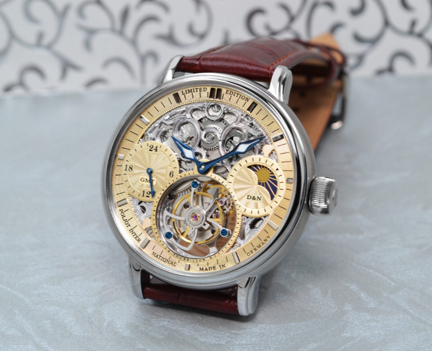 Poljot-International Tourbillon Skeleton Mechanical GMT Limited Edition Watch - Image 3