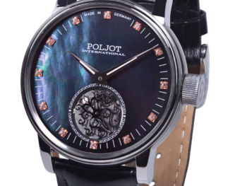 Poljot International Yakutia Ladies Automatic Black Mother-of-Pearl Watch