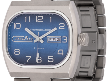 Slava TV-Series 3220708/100-8205 Automatic Blue Dial Titanium Case Exclusive Watch