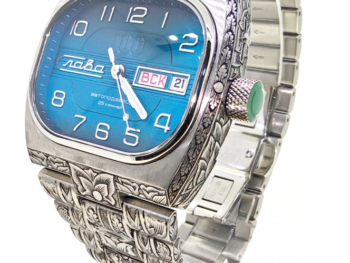 Slava TV-Series 9045565/100-2427 Automatic Blue Dial Limited Edition Exclusive Watch Engraved