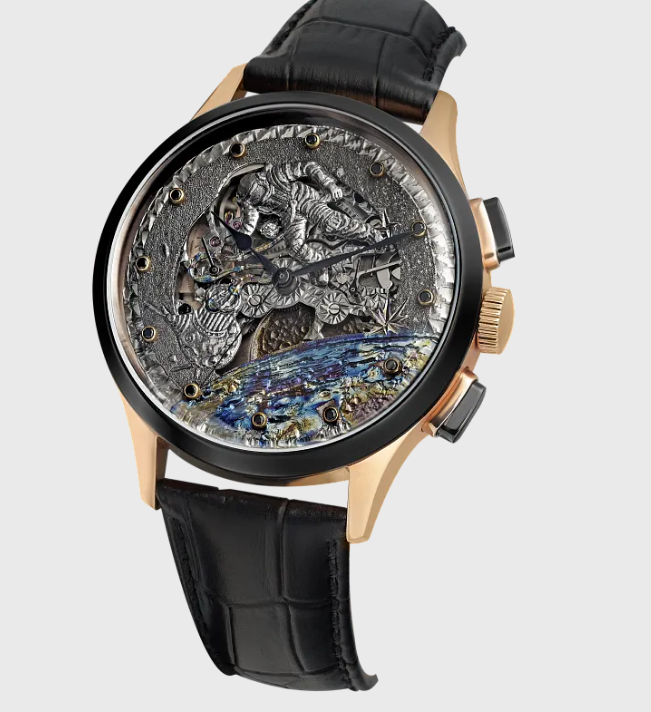 Sturmanskie Open Space 3133/1369BL “Cosmonaut Skeleton” Mechanical Chronograph Limited Edition Watch - Image 3