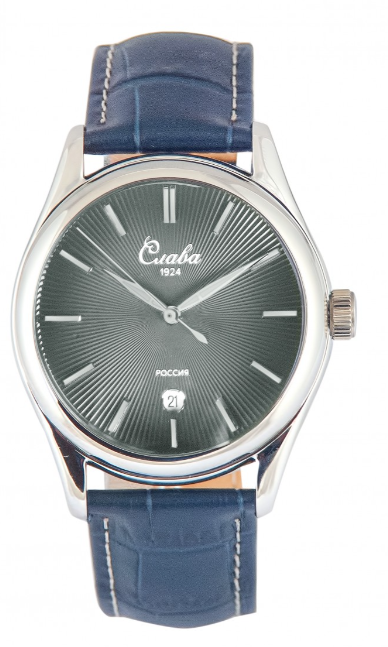 Slava Tradition 2490537/300-2115 Quartz Exclusive Black Dial Watch - Image 2