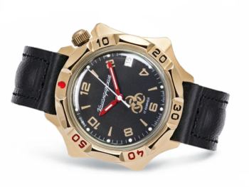 Vostok Komandirskie 53926B/2414A Mechanical Black Dial Watch