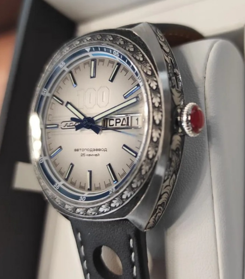 Slava MIR 9010576/300-2427 Automatic Exclusive Limited Edition White Dial Watch - Image 3