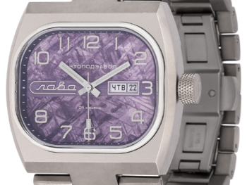 Slava TV-Series 3220139/100-8205 Automatic Violet Dial Titanium Case Exclusive Watch